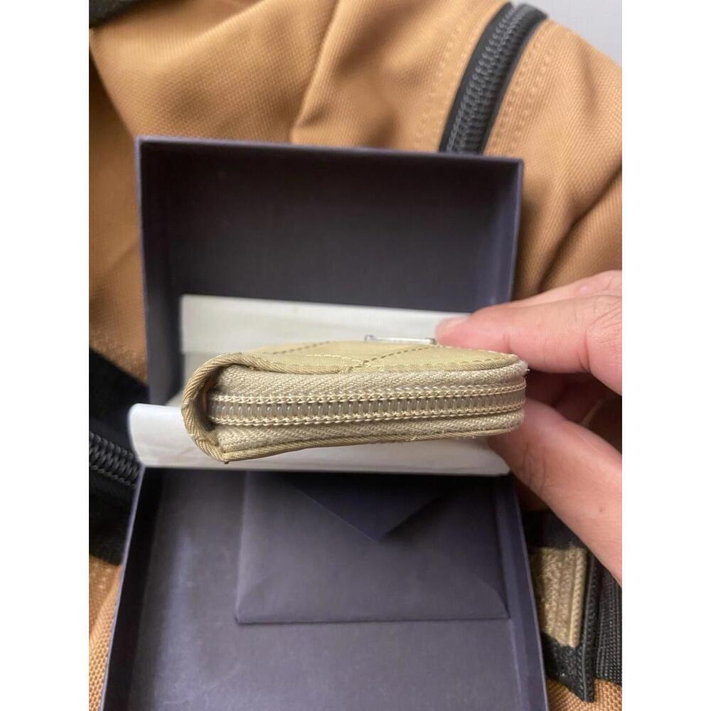 Prada Tessuto quilted nylon saffiano keychain case, card/box - Picture 5 of 13